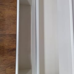 ☆ジモティ割あり☆ レンジボード 白色 H201×D51×W120 クリーニング 