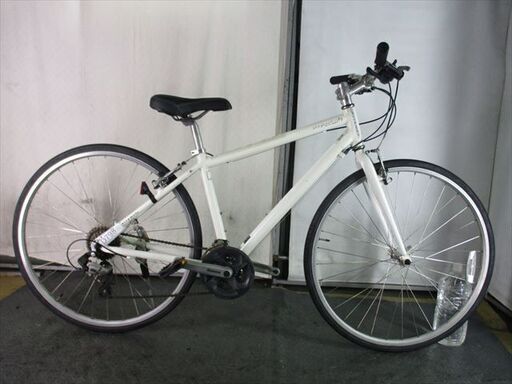Ｄ798★23800円★整備済み クロスバイク中古自転車 【RITEWAY　シェファードシティ　白　42ｃｍ　アルミ】