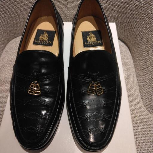LANVIN　ランバン　男女兼用23,5㎝靴、羊皮、革底(滑り止め)新品未使用！