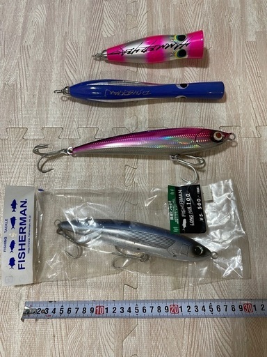 FISHERMAN ロングペン、ポッパーなど4点セット
