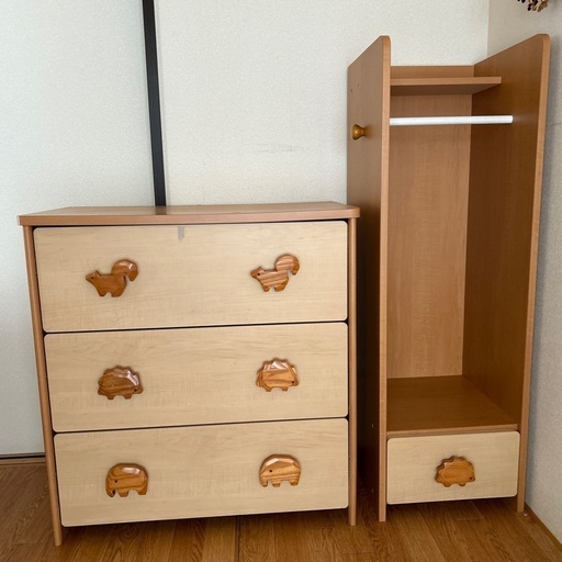 キッズ　収納家具　タンスセット　美品