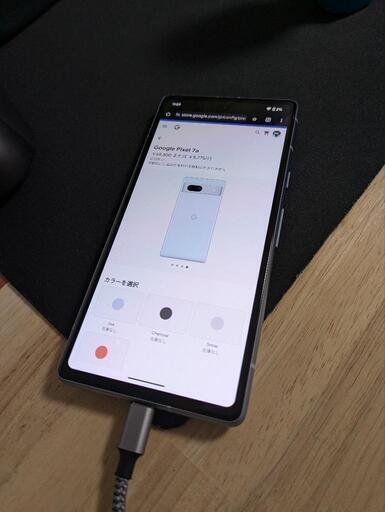 スマホ Android Google Pixel 7a sea SIMフリー 必需品多数※バッテリー膨れ