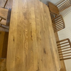 ダイニングテーブル　オーク無垢材
