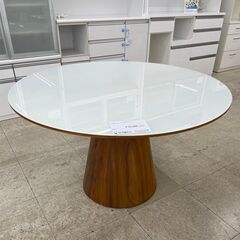 ★ジモティ割あり★ アルモニア テーブル 白・ナチュラル H73×D120×W120 クリーニング済み TJ8941 ☆ジモティ割あり☆ アルモニア テーブル 白・ナチュラル H73×D120