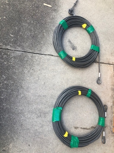 9mmワイヤー50m×2本＝100m分