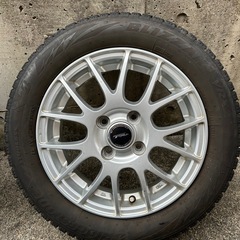 スタッドレスタイヤ BLIZZAK VRX2 155/65R14＆アルミホイール ４本セット
