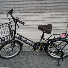 BRIGHT DAY[ブライトディ]20吋 ミニベロ 外装6段/LEDオート/ブラック