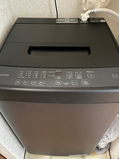 美品❗️　アイリスオーヤマ洗濯機　IAW-T504-B　保証書付き