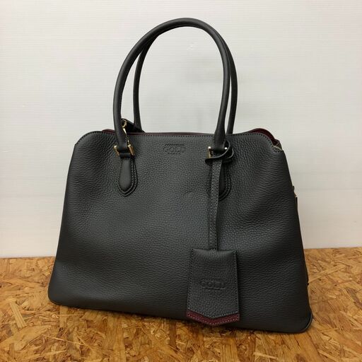 【702】2WAYバッグ COCOCELUX GOLD グレー（W40cm×H27cm×D15cm）
