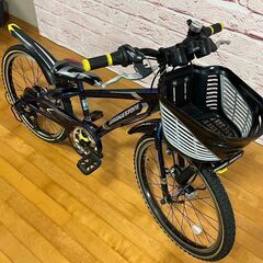 【子供用】整備済 ブリヂストン22型 クロスファイヤーJr 中古 子供用自転車 身長116cm程度から小学生まで 紺色 <自転車のオオムラ 静岡店>