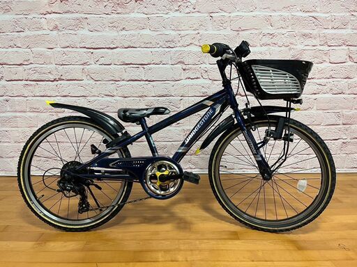 【子供用】整備済 ブリヂストン22型 クロスファイヤーJr 中古 子供用自転車 身長116cm程度から小学生まで 紺色 \u003c自転車のオオムラ 静岡店\u003e