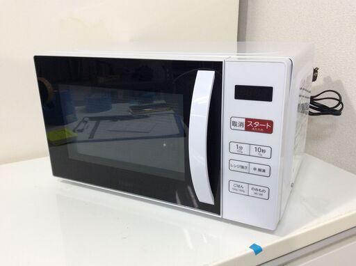 JT9629【Haier/ハイアール 電子レンジ】美品 2023年製 KS-MW23T17 家電 キッチン ターンテーブル 横開き