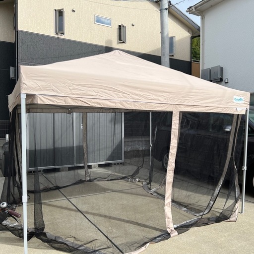【Quictent】タープテント 3×3m 蚊帳付き
