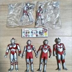 ウルトラマン ディアゴスティーニ&ソフビ&キーホルダー&バッジセット