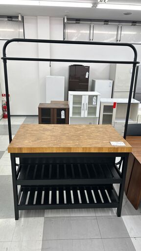 ★ジモティ割あり★ IKEA アイランドキッチンカウンター  H192×D79×W142 クリーニング済み TC1643