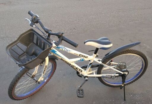 【売約済み】22インチ  子ども用 自転車 8980円 6段切替 ライト付 安心の新規防犯登録料込み 446