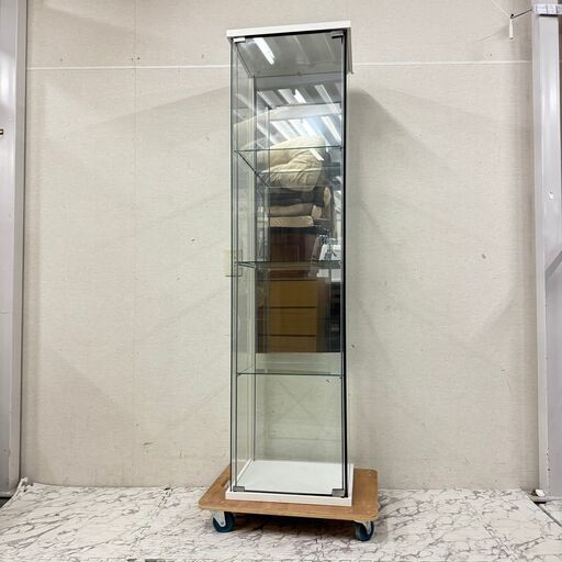 19991   背面ミラーガラスショーケース キャビネット 棚   ◆大阪市内・東大阪市他 6,000円以上ご購入で無料配達いたします！◆ ※京都・高槻・枚方方面◆神戸・西宮・尼崎方面◆生駒方面、大阪南部方面　それぞれ条件付き無料配送あり！