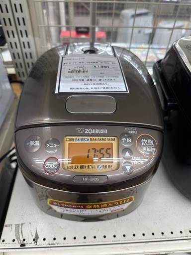 【ドリーム川西店御来店限定】象印　炊飯器　NP-GK05／クリーニング済み 【2002119255600393】