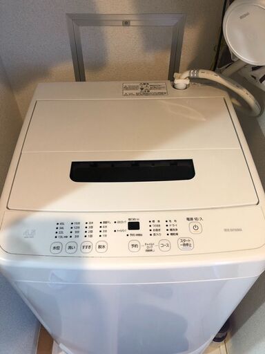 2020年式　洗濯機 4.5kg 1人暮らし IAW-T45（アイリスオーヤマ）【美品】