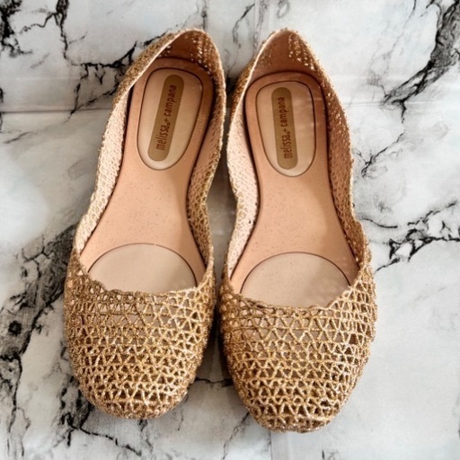 新品❤️Melissa メリッサ フラットシューズ カンパーナ パペル 24㎝
