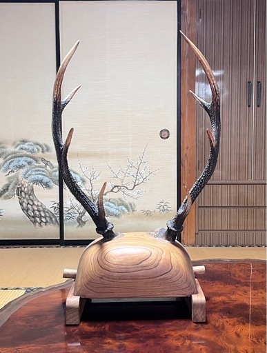 刀掛け 日本鹿生角