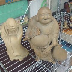 直接引き取り限定 岡山県 ジモティー特別価格 布袋様 石像 オブジェ 寝