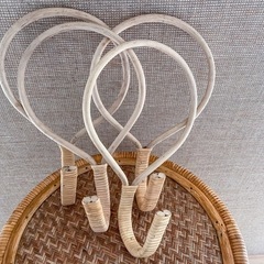 ハンドメイドラタンフック ハンドメイドラタンフック3個セット