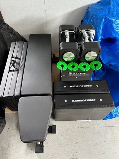 クイックロックダンベル34kg×2(68kg)純正スタンド、ベンチセット　おまけ付き