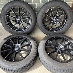 225/60R18ヨコハマ　アイスガードG075 スタッドレスタイヤ　シュナイダー　アルミホイール付