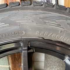 225/60R18ヨコハマ　アイスガードG075 スタッドレスタイヤ　シュナイダー　アルミホイール付