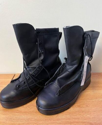 ブーツ Belleville Black Flight Deck Steel Toe Boot