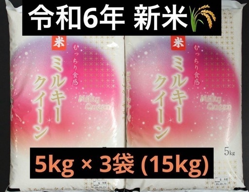 令和6年 新米 滋賀県 ミルキークイーン 5kg 10kg 15kg セット