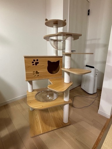 木製キャットタワー美品