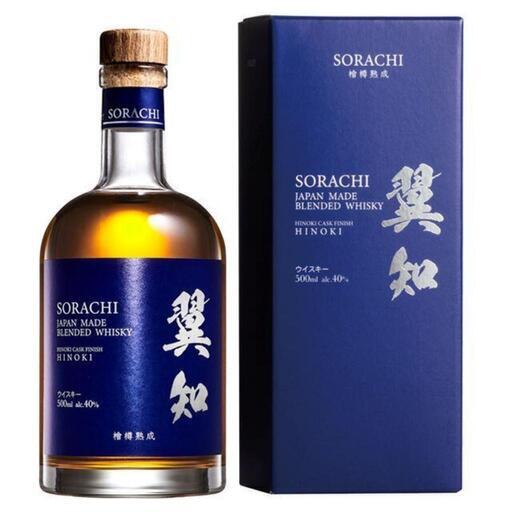 新品✨翼知 SORACHI ウイスキー 500ml ヒノキ樽 国産ブレンデッドウイスキー 箱入り【ギフト プレゼントにどうぞ】\n