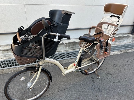 自転車（ママチャリ）非電動　チャイルドシート2個付き