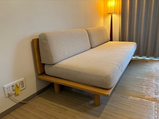 ソファ（無印 3シーター） 無印良品 ゆったり座れるアームレスソファ 3