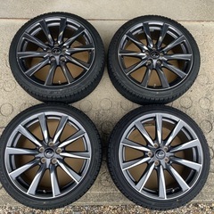 手渡し限定】WORK 17インチ 4本 アルミホイール 7J PCD114.3 