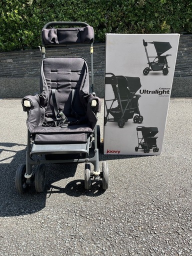 joovy✨ ジュービーカブースウルトラライトグラファイト 2人乗り