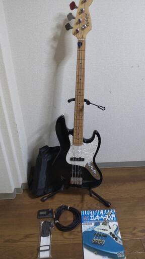新品弦\u0026付属品多数!!入門用ジャズベース♪