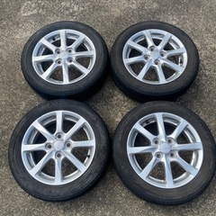 ダイハツ純正アルミ　155/65R14タイヤ・ホイールセット 4本 ダイハツ純正ホイールセット155/65R14 極上品入荷！【本日の一品