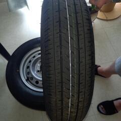 週末限定 ハイゼットカーゴ 純正ホイール タイヤセット 5本 スペアタイヤ含む