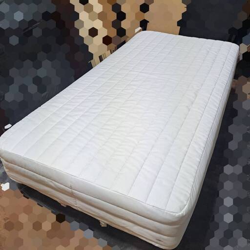 【福岡市近郊限定】無印良品　脚付マットレス・高密度ポケットコイル・シングル（スチールメッシュ・洗えるカバー）【配送設置料込み】
