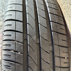 【㊗️ご成約🎊】【ダイハツ L375S タントカスタム RS （ターボ車）からの取り外し 15インチアルミホイール 165/55R15 バリ山タイヤ付き4本セット】アルミホイールは 15X4 1/2J ・ INSET45