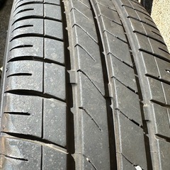 【㊗️ご成約🎊】【ダイハツ L375S タントカスタム RS （ターボ車）からの取り外し 15インチアルミホイール 165/55R15 バリ山タイヤ付き4本セット】アルミホイールは 15X4 1/2J ・ INSET45