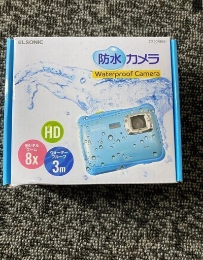 10/7 12時に溝の口駅で　新品　ノジマ　防水コンパクトデジタルカメラ EZCDCKIDS01-BL