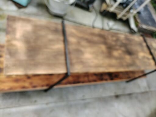 2段ラック　木製　ロングテーブル　diy 自作　手作り