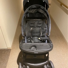 KATOJIベビーカー 二人でゴーDX（デニム）レインカバー付