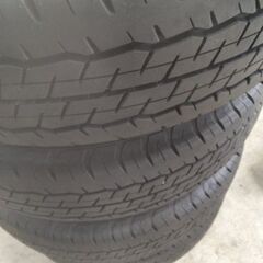 ハイエース新車外し 純正タイヤ DUNLOP 195/80R15 2本セット 2024年製 新車外し品】トヨタ 200 ハイエース 純正 15in 6J +35 PCD139