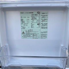 RKGRE-393】特価！アクア/AQUA/126L 2ドア冷凍冷蔵庫/AQR-13M(S)/中古品/