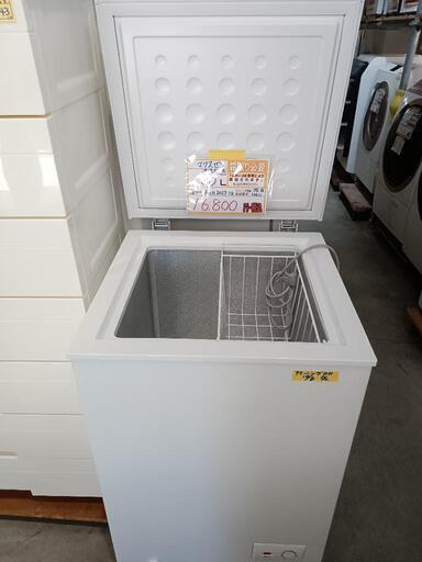 配送可【マクスゼン】100L冷凍庫★2023年製　クリーニング済/6ヶ月保証付　管理番号10610